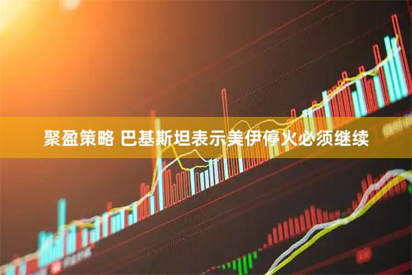 聚盈策略 巴基斯坦表示美伊停火必须继续